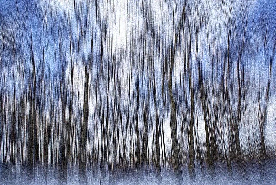 Winter Blue — Abstractions work by Maria Drazilov